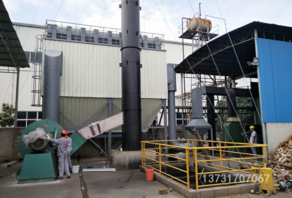 山東荷澤5T生物質鍋爐除塵器安裝完畢 山東荷澤5T生物質鍋爐除塵器安裝完畢